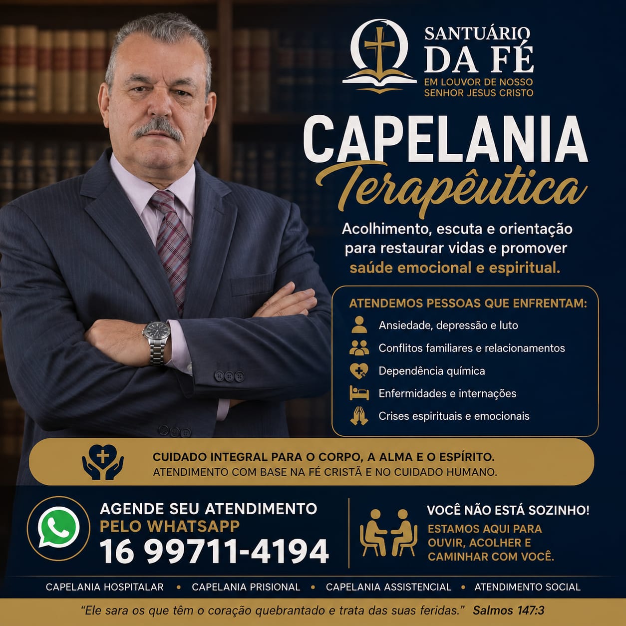 Capelania Terapêutica - Acolhimento e apoio para usuários de drogas e familiares